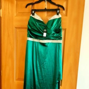 Emerald Green plus size dress from fashion Nova (brand new)